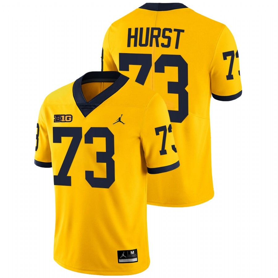Michigan Wolverines Men's NCAA Maurice Hurst #73 Maize Alumni Limited College Football Jersey WFW6849NF